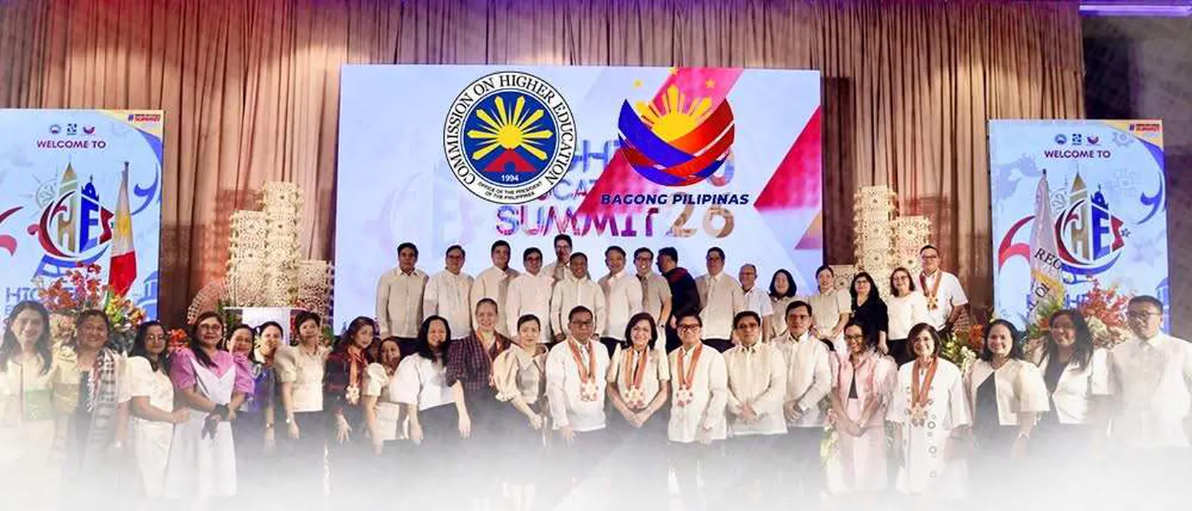 CHED and DOST officials and higher education leaders at the SDG Action Summit 2026